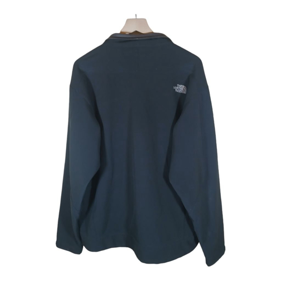 The North Face Men's Fleece Jacket Size XL Navy Blue & Gray Warm Winter Fall - Picture 4 of 10